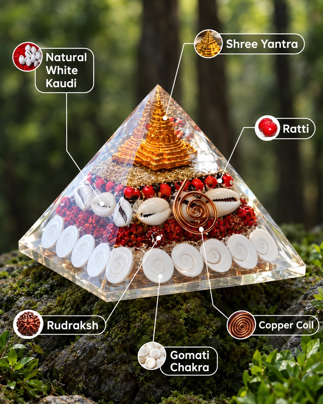Crystal Wealth Gomati Chakra Shree Yantra