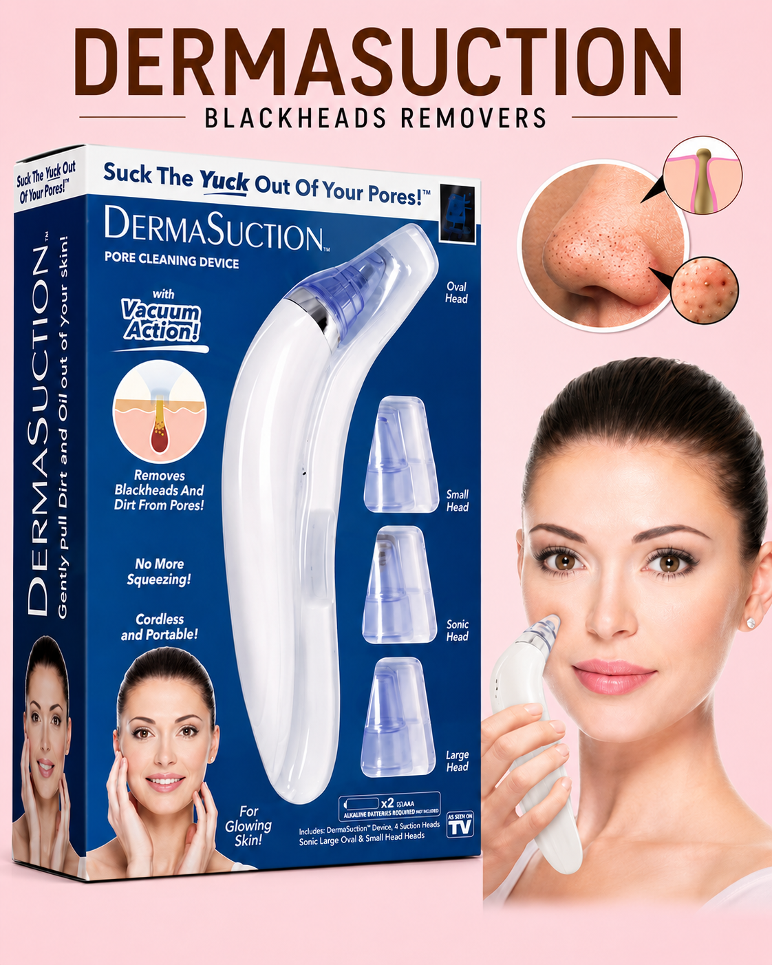 Derma Suction 4-in-1 Blackhead Remover Vaccum