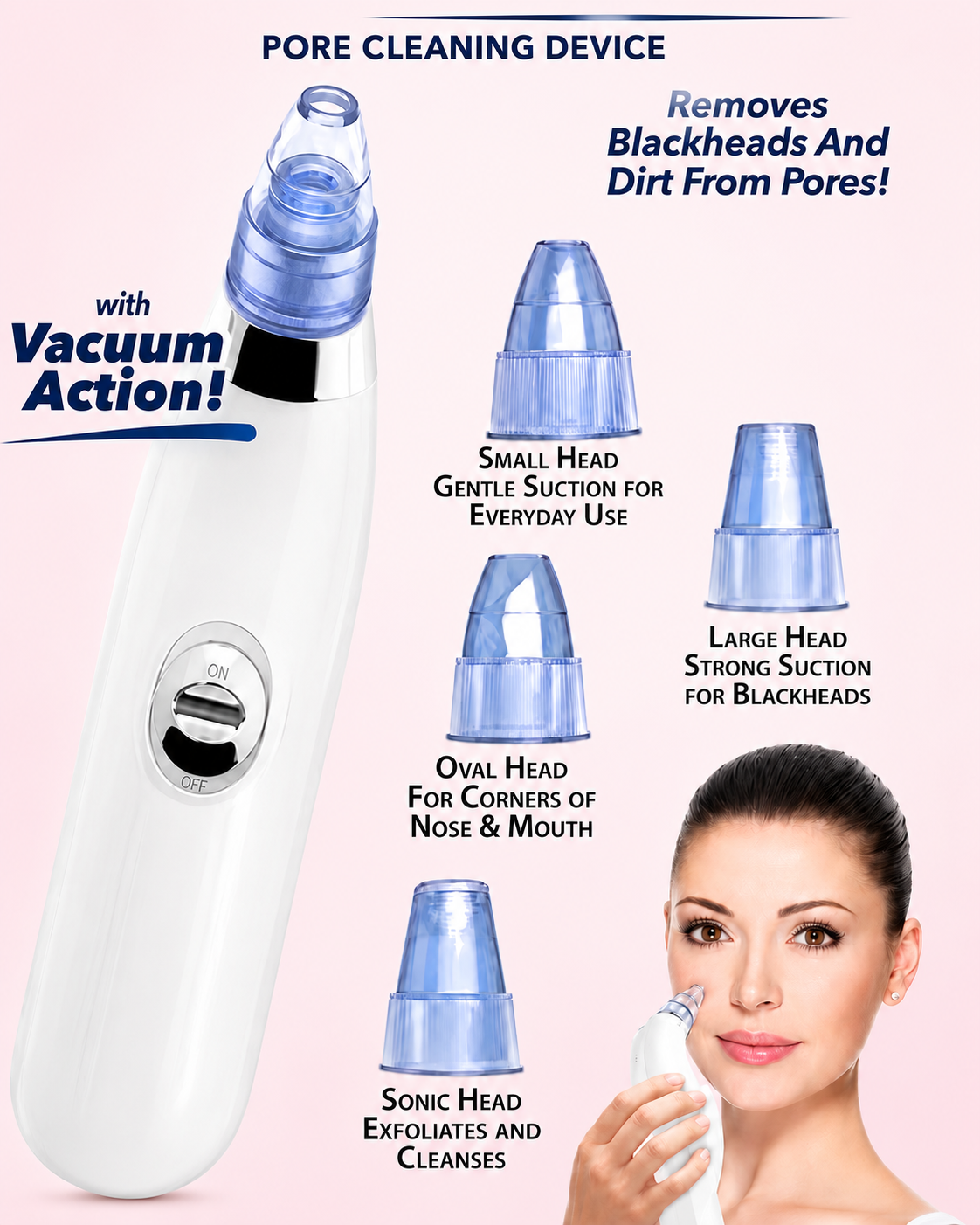 Derma Suction 4-in-1 Blackhead Remover Vaccum